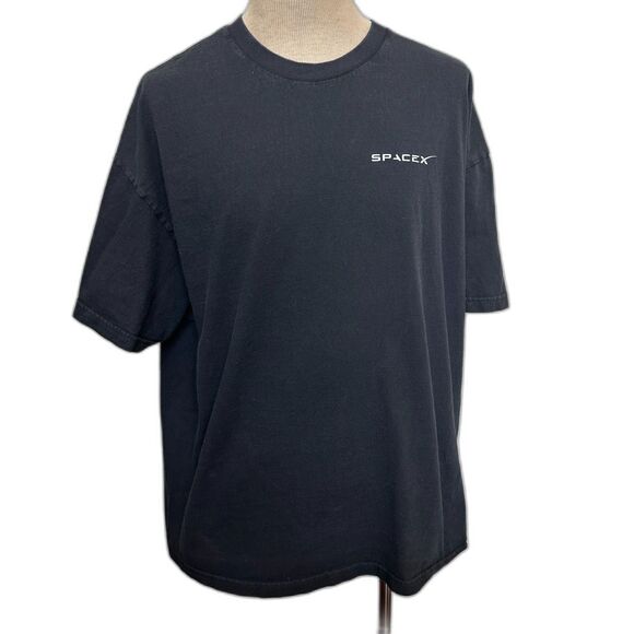 SpaceX Black T-Shirt Dragon Capsule - Men 3X - Picture 1 of 5